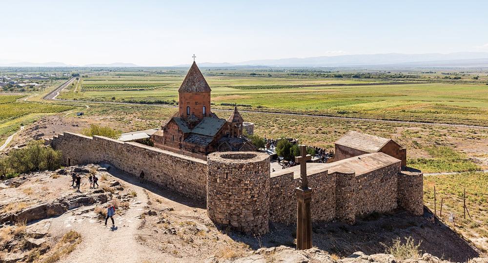 Il monastero di Khor Virap visto dall’alto