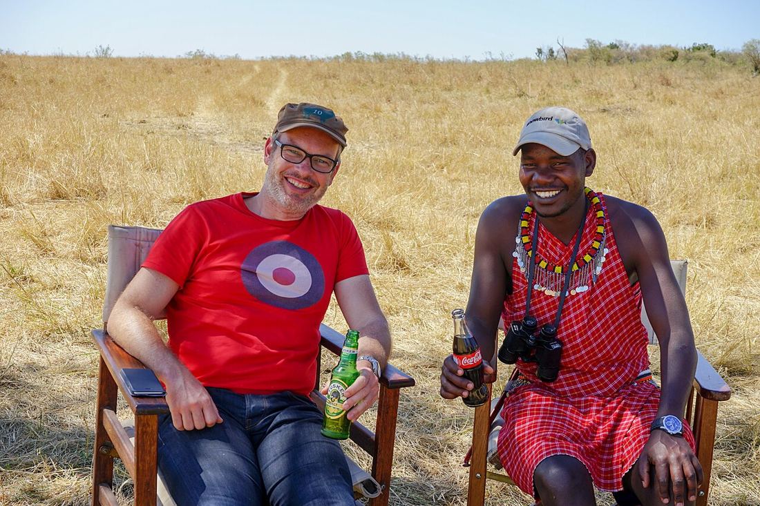Con Joseph, la nostra guida, al campo nel Masai Mara
