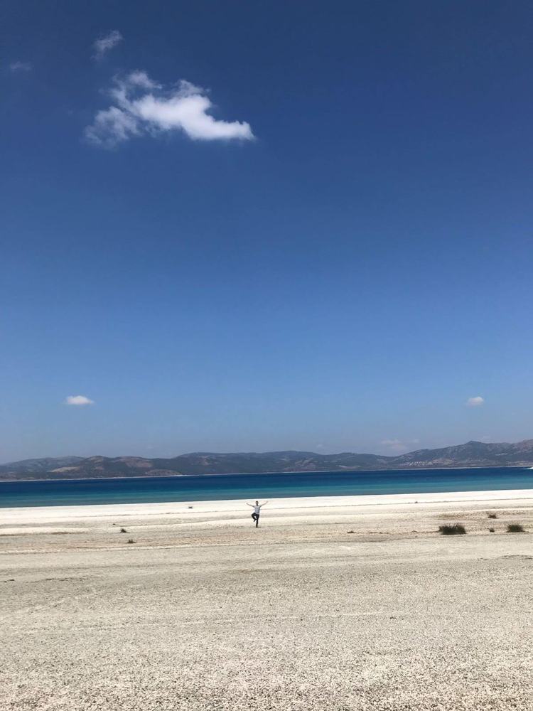La spiaggia al mattino presto