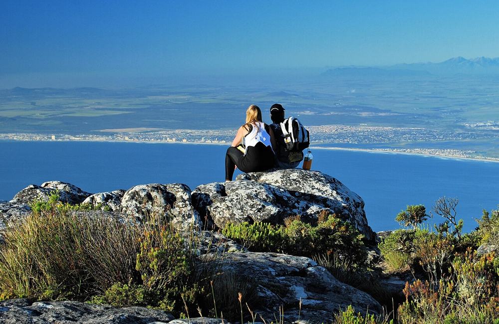 Due di noi sulla Table Mountain