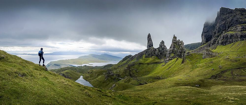 Sul crinale davanti all’Old Man of Storr