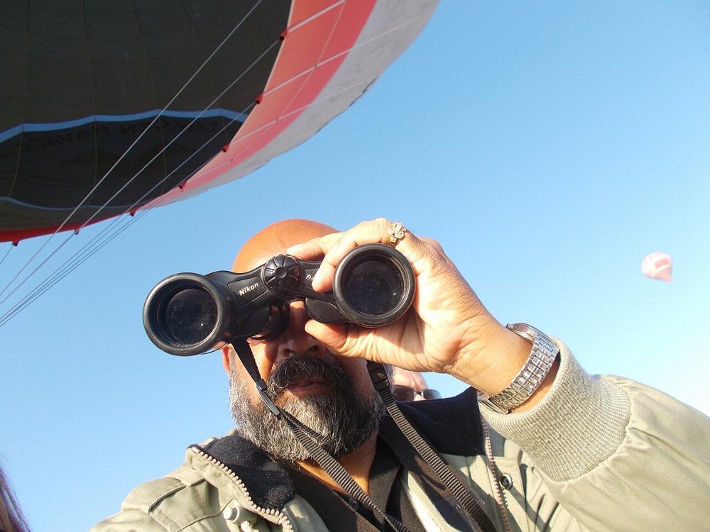 Il binocolo in mongolfiera sopra la Cappadocia
